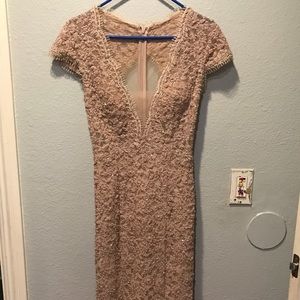 Pink/Light Purple Elegant Lace/Jeweled Gown